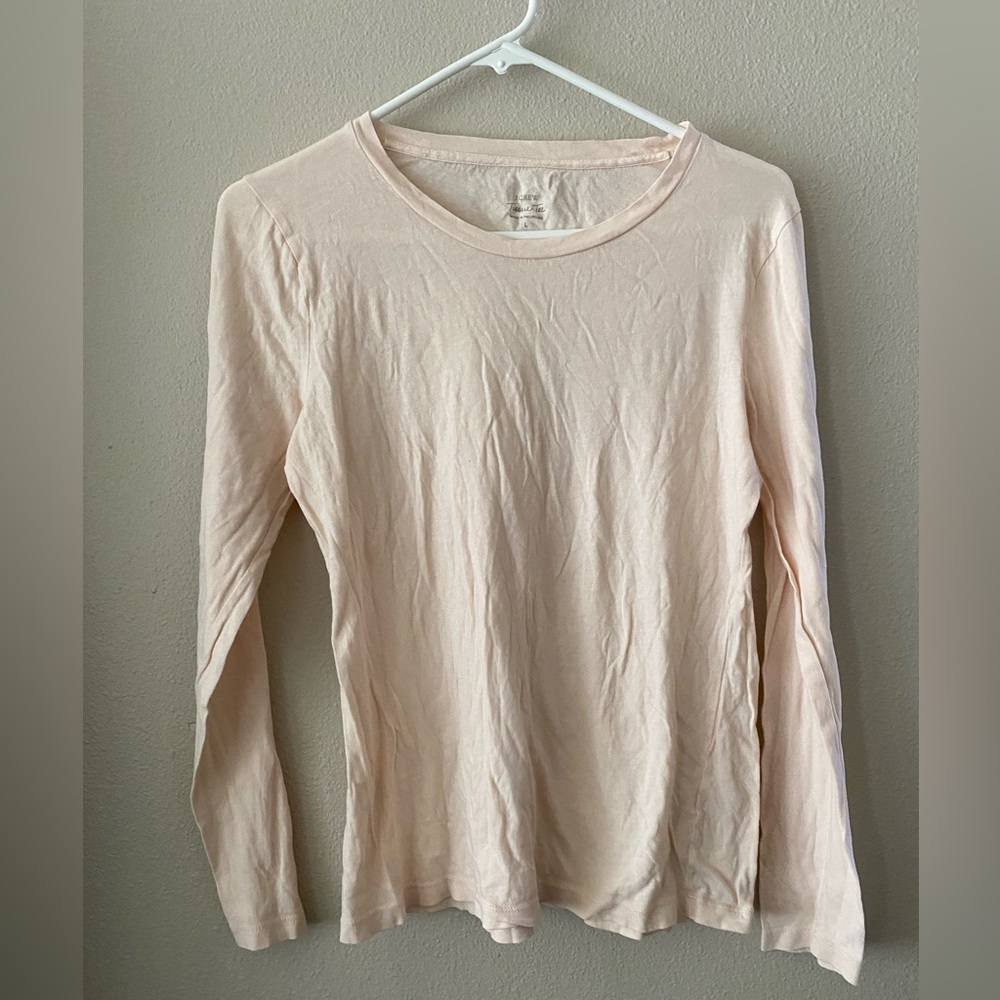 J.Crew Tissue Tee- Women's Long-Sleeve Crewneck Top